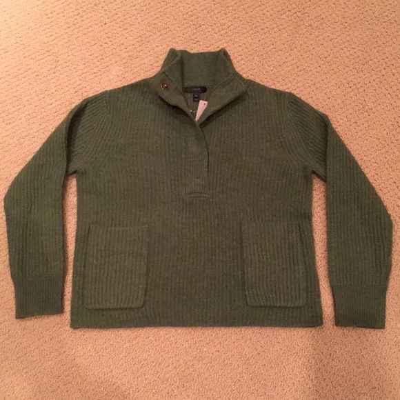 J.Crew Ribbed Popover Sweater - Picture 1 of 8